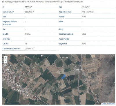 Manisa - Akhisar  Akselendi de Satılık Bağ